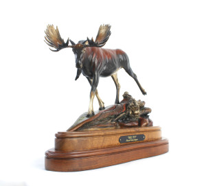 moose, sculpture, bronze, Alaskan Artist,